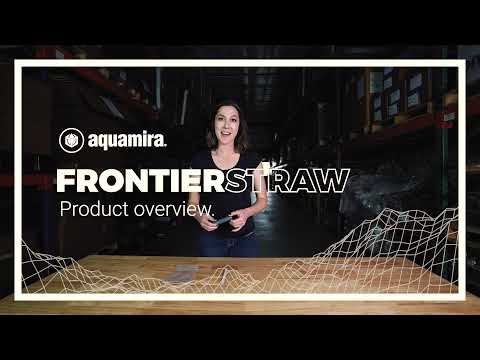 Cannuccia Filtrante Aquamira Frontier Filter Straw Blu - Purificatore D'Acqua Ultraleggero 67005